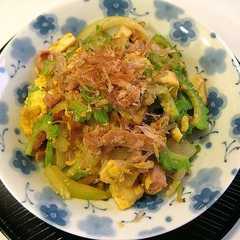 A picture of ゴーヤチャンプル.