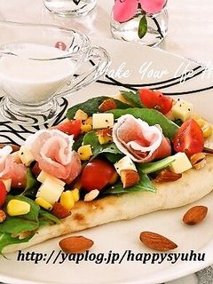 生ハムのミニ薔薇・サラダ☆ナン-レシピのメイン写真