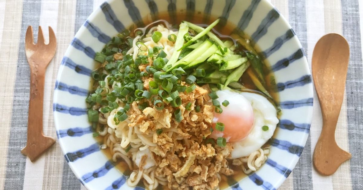 サッポロ一番♬冷し夏ランチ！シャキーん麺 by はーたんのおっかさん