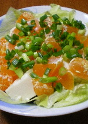 豆腐とみかんのサラダ-レシピのメイン写真