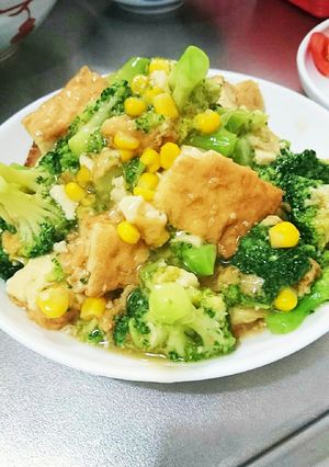 ブロッコリーと厚揚げのコーン餡掛け☆☆-レシピのメイン写真