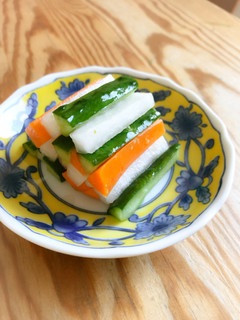 三色野菜のゆず胡椒漬け-レシピのメイン写真