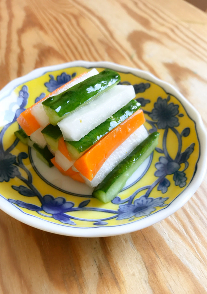 三色野菜のゆず胡椒漬け-レシピのメイン写真