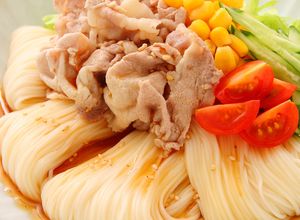 豚しゃぶ冷やしサラダそうめん-レシピのメイン写真