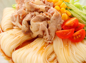 豚しゃぶ冷やしサラダそうめん-レシピのメイン写真