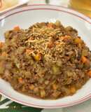 淡路島玉ねぎとナスのキーマカレー