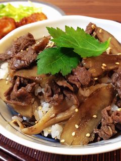 牛肉とごぼうのしぐれ煮(炊き込みご飯)-レシピのメイン写真