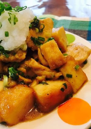 鶏むねと厚揚げのガーリック醤油おろし-レシピのメイン写真