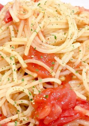 フレッシュトマトのやみつきペペロンチーノ-レシピのメイン写真