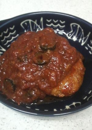 トマトソースの煮込みハンバーグ-レシピのメイン写真