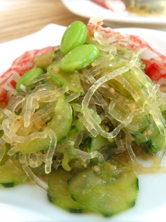 きゅうりと海藻麺ビードロの中華サラダ-レシピのメイン写真