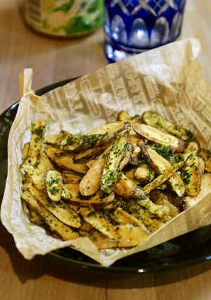 ごぼうチップス＊揚げ焼きでもカリッと-レシピのメイン写真