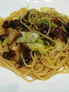 ホタルイカとキャベツの生パスタ風♪-レシピのメイン写真