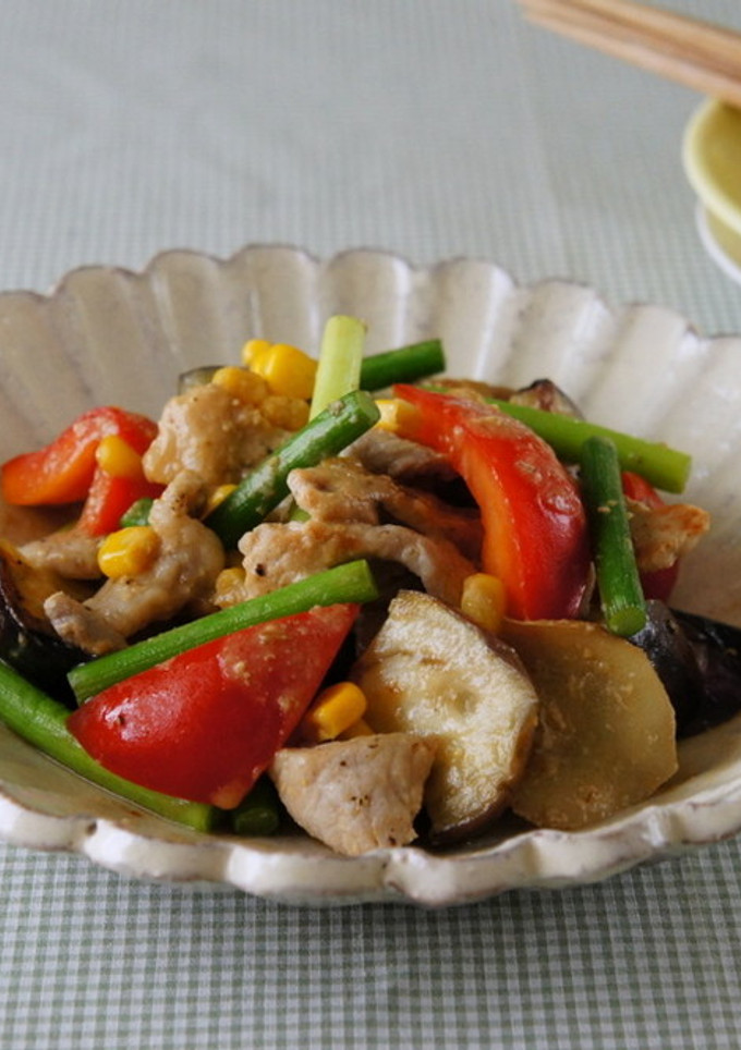 豚肉と夏野菜の味噌炒め-レシピのメイン写真