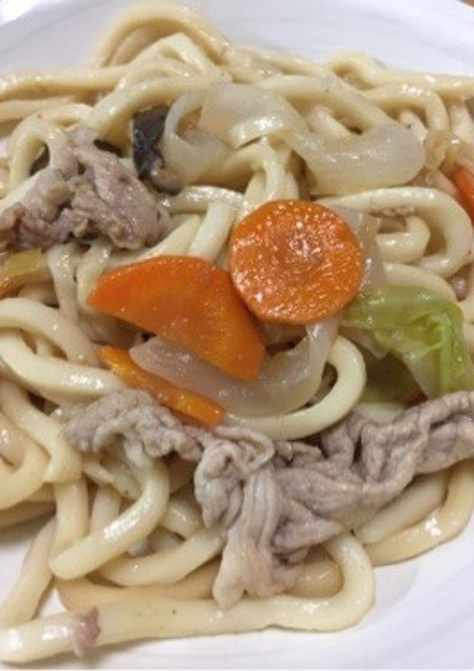 我が家の焼きうどん-レシピのメイン写真