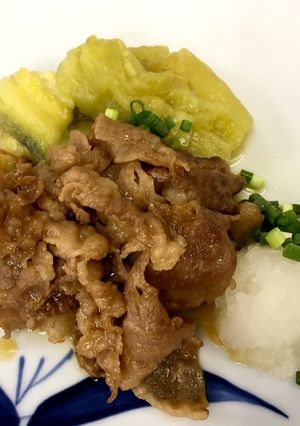 焼きなすと牛肉の甘辛ソース<やよい会>-レシピのメイン写真