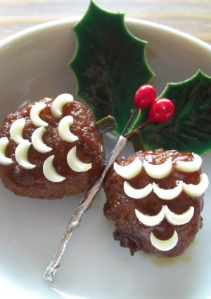 Ｘ’ｍａｓ用まつぼっくり　キャラ弁おかず-レシピのメイン写真