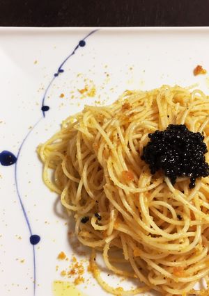 からすみの冷製パスタ-レシピのメイン写真