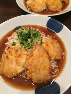 冷やし味噌ラーメン☆コーンかき揚げのせ-レシピのメイン写真
