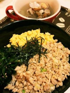 我が家の鶏そぼろ丼♪-レシピのメイン写真