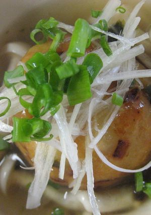 お芋饅頭の松茸風味きのこあんかけ-レシピのメイン写真