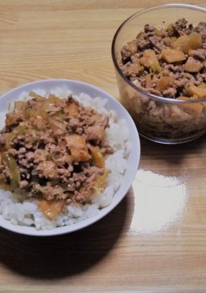豚とメンマの中華風そぼろ-レシピのメイン写真