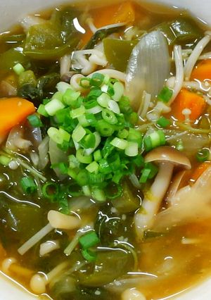 水菜とピーマン きのこの味噌にんにく煮❀-レシピのメイン写真