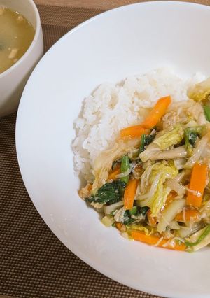 【ベジタリアン】五目あんかけ丼-レシピのメイン写真