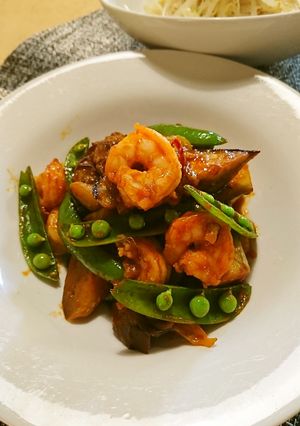 ナスとエビのピリ辛ケチャップ炒め-レシピのメイン写真