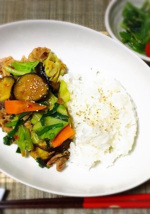 豆板醤・コチュジャン・牡蠣油で野菜炒め♪-レシピのメイン写真