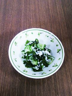 若芽と、しらすの酢の物♪-レシピのメイン写真