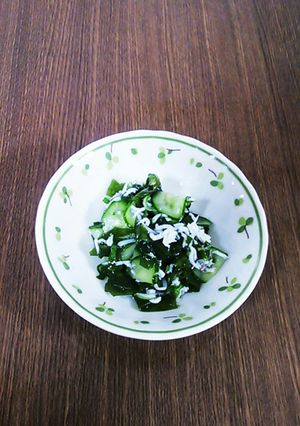若芽と、しらすの酢の物♪-レシピのメイン写真