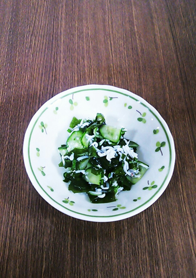 若芽と、しらすの酢の物♪-レシピのメイン写真