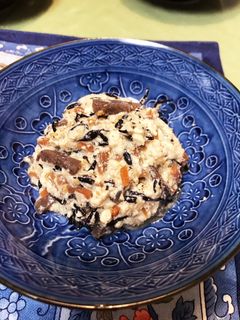 ヒジキ煮のリメイクで、豆腐の白和え-レシピのメイン写真