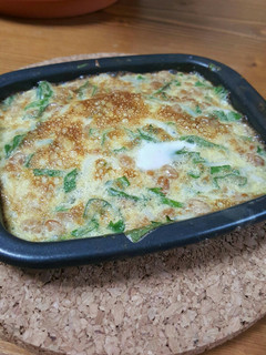 しらす入り納豆オムレツ。トースターで簡単-レシピのメイン写真