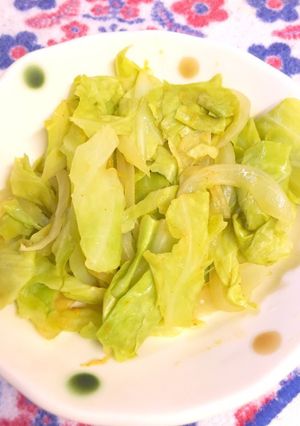 レンジで簡単!キャベツのカレー和え♪-レシピのメイン写真