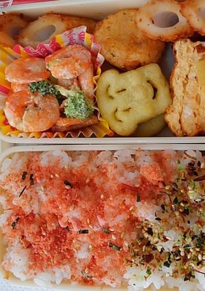 エビブロッコリーマヨ炒め弁当-レシピのメイン写真