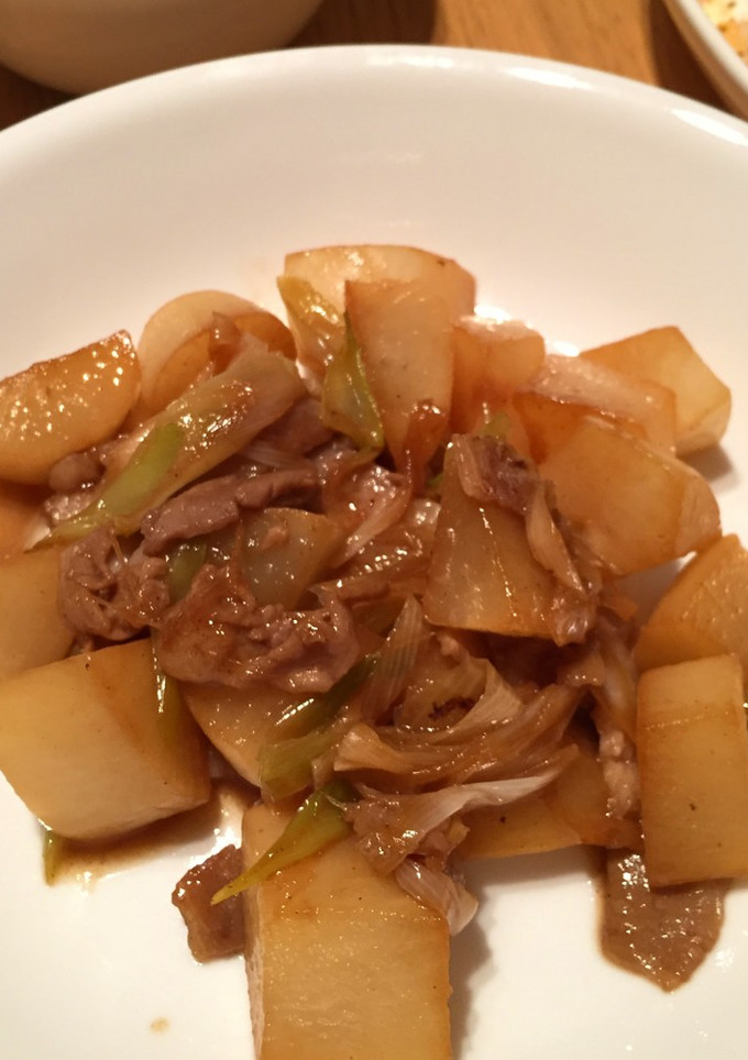 大根と豚肉の辛炒め-レシピのメイン写真