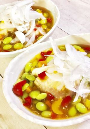 白身魚のソテー☆カラフルあんかけ-レシピのメイン写真