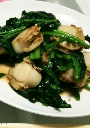 ほうれん草とホタテのバター醤油-レシピのメイン写真