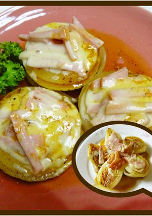 【京都丹波】玉ねぎのベーコンチーズ焼き-レシピのメイン写真