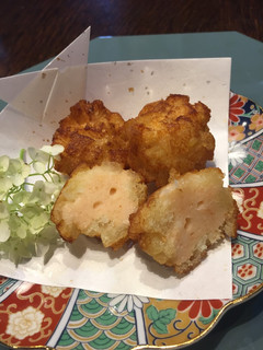 *明太子の紫陽花(あじさい)揚げ*-レシピのメイン写真