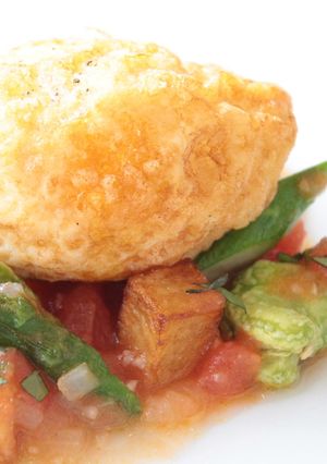 揚げ卵と季節野菜のソテー-レシピのメイン写真