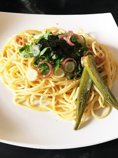 簡単!さっぱりまろやか梅干しパスタ♡-レシピのメイン写真