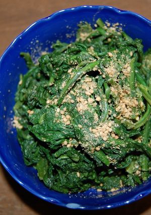菊菜が美味しい☆きな粉お浸し-レシピのメイン写真