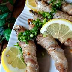 A picture of 魚を食べよう♡肉巻きチーズししゃも.