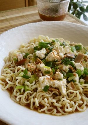 ネギとクリームチーズの冷やしみそラーメン-レシピのメイン写真
