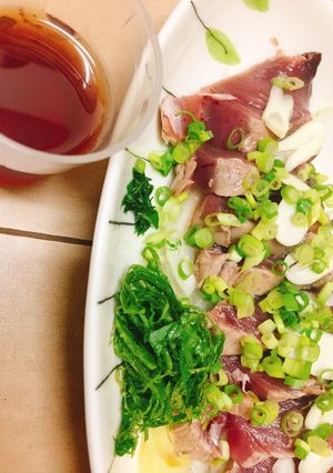 梅ポン酢〜〜鰹のタタキ〜〜-レシピのメイン写真