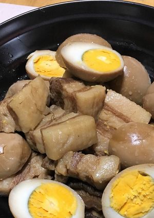 豚バラとゆで卵の柔らか煮込み-レシピのメイン写真