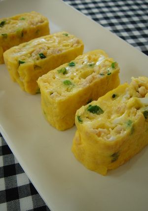 鶏そぼろで♥玉子焼き-レシピのメイン写真